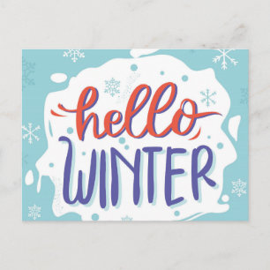hallo Winter Briefkaart