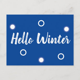hallo Winter Briefkaart