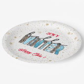 hallo Winter Customize Papieren Bordje (Gekanteld)