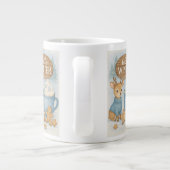 Hallo Winter.Gezellig rendier, warme cacao, peperk Extra Grote Beker (Achterkant)