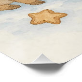 Hallo Winter.Gezellig rendier, warme cacao, peperk Perfect Poster (Hoek)