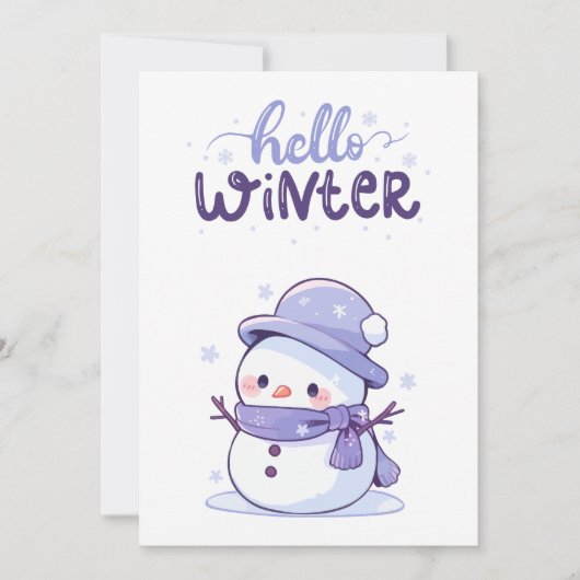 Hallo Winter Kaart (Voorkant)