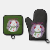 hallo winter ovenwant & pannenlap set (Voorkant)