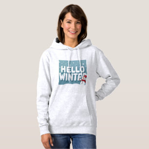 Hallo Winter Sneeuwman Hoodie
