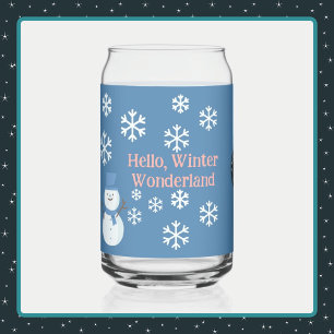 Hallo, Winter Wonderland Blikvorm Glas