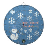 Hallo, Winter Wonderland Dartbord (Voorkant)