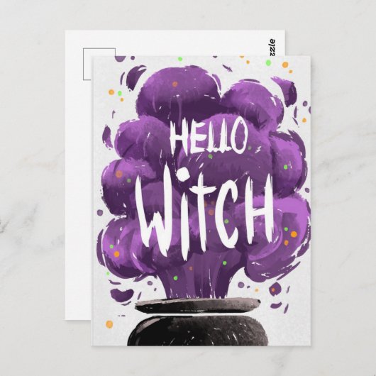 hallo Witch Briefkaart (Voorkant / Achterkant)