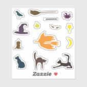 hallo Witch - Halloween sticker pack. (Vel)