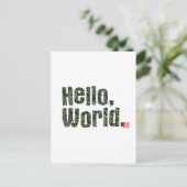 hallo, World. Briefkaart (Staand voorkant)
