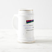 hallo World geek greTING Java Bierpul (Voorkant links)