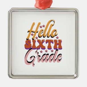 hallo zesde graad metalen ornament