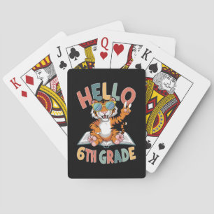 Hallo Zesde klas Tijger Liefhebber Terug naar Scho Pokerkaarten