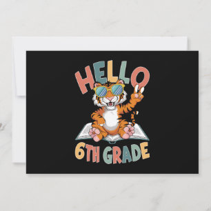 Hallo Zesde Klas Tijgerliefhebber Terug naar Schoo Kaart