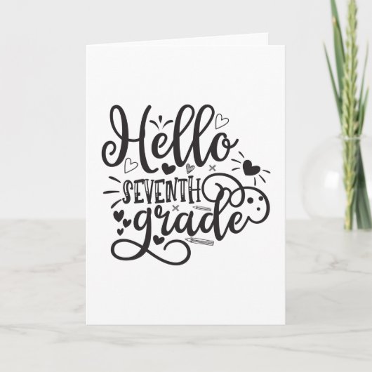 hallo zevende graad kaart (Voorkant)