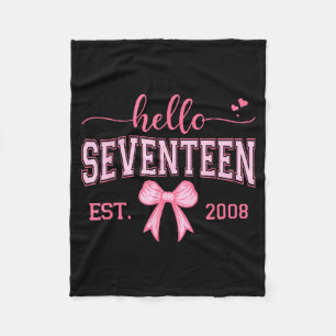 Hallo Zeventien Opgericht 2008 Coquette Strik 17e Fleece Deken