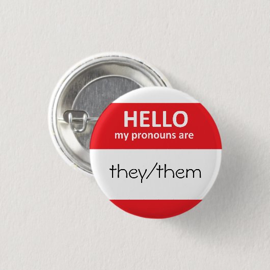 hallo zijn ze Ronde Button (Voorkant /achterkant)