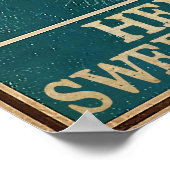 hallo zoete wangen - Home Decor Wall Poster (Hoek)