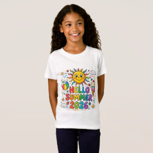 Hallo Zomer 2026 Kinderen T-shirt Zon Fun