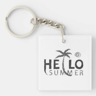 Hallo Zomer Acryl Sleutelhanger