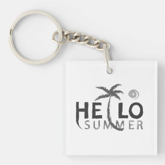 Hallo Zomer Acryl Sleutelhanger (voorkant)