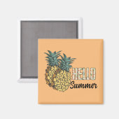 Hallo Zomer ananas Magneet (Voorkant / Achterkant)