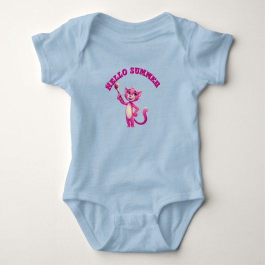 Hallo zomer baby bodysuit (Voorkant)