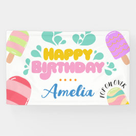 Hallo Zomer! banner voor uitnodigingen voor poolpa