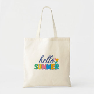 "hallo zomer" boodschappentas tote bag