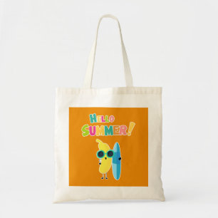Hallo Zomer! Cool Banaan Grappige Vakantie Tote Bag