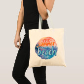 Hallo Zomer Geniet van het strand Tote Bag (Voorkant (product))
