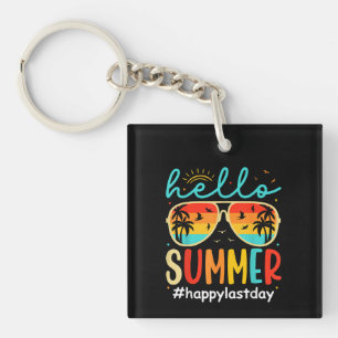 Hallo Zomer Happy Laatste Dag van de Schoolleerlin Sleutelhanger