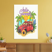 Hallo Zomer Kunstwerk 2024 Canvas Afdruk (Insitu (Woonkamer))