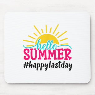 Hallo Zomer Laatste Dag Van School Leraar Student  Muismat