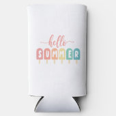 Hallo Zomer Pastel Regenboog Popsicles Koeler (Voorkant)