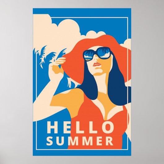 Hallo zomer Poster (Voorkant)