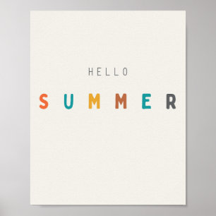 hallo zomer. Poster en Prints