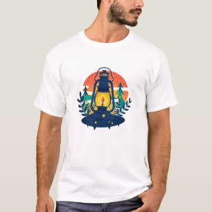 Hallo Zomer Retro Palmboom Zonsondergang Grafische T-shirt