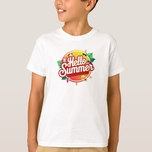 hallo zomer t-shirt (Voorkant)