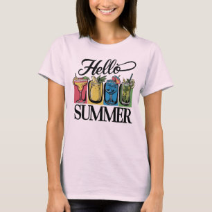 Hallo Zomer T-shirt - Gemengde Drinken
