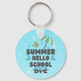 Hallo Zomer Tot ziens School Acryl Sleutelhanger
