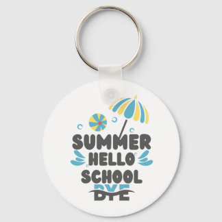 Hallo Zomer Vaarwel School Acryl Sleutelhanger