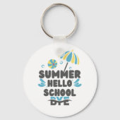 Hallo Zomer Vaarwel School Acryl Sleutelhanger (Achterkant)