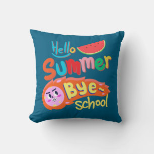 Hallo Zomer Vaarwel School Kussen