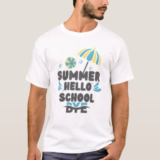 Hallo Zomer Vaarwel School T-Shirt Ontwerp