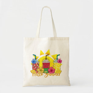 Hallo zomer Verfrissende tropische fruitsmoothie Tote Bag