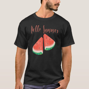 Hallo Zomer Watermeloenen Meloen Watermeloen T-shirt