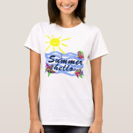 hallo Zomer zee en zon T-shirt