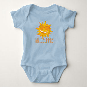 hallo Zomer Zon met zonnebril Romper