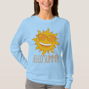 hallo Zomer Zon met zonnebril T-shirt