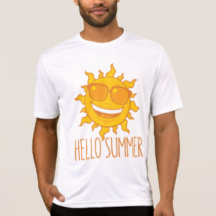 hallo Zomer Zon met zonnebril T-shirt